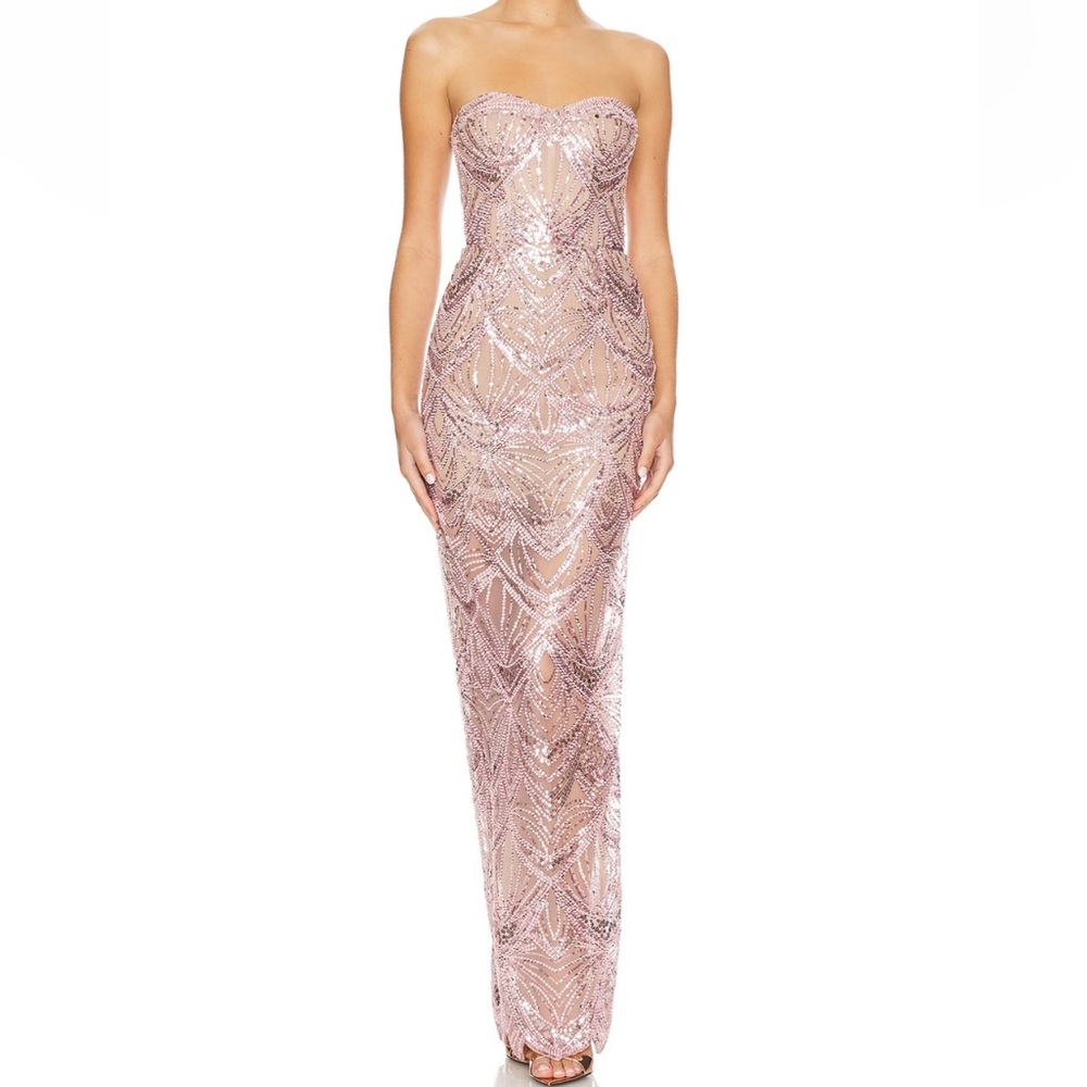 Bronx and Banco  | X REVOLVE GISELLE MAXI DRESS IN BLUSH